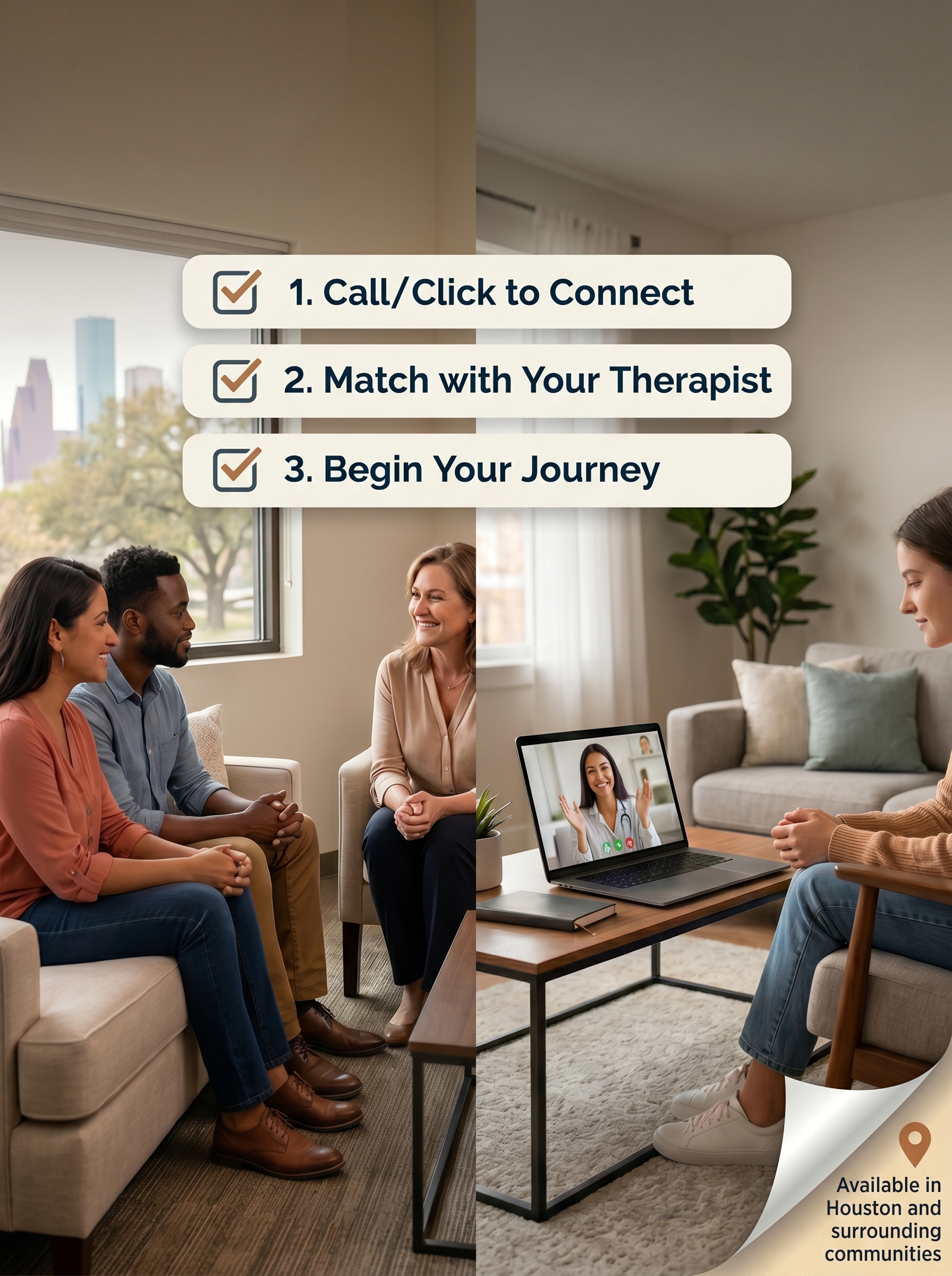 Houston Therapy That Meets You Where You Are: Real Help for Real Life