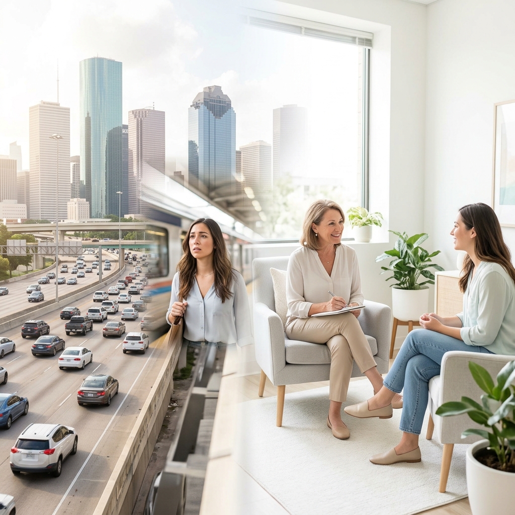 Therapist connecting Houston res… 202605130307